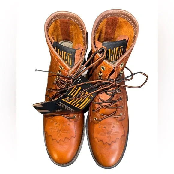 Ariat Cascade 8 Waterproof Boots Sunshine Wildcat Women’s Size 9 Mens Sz 7.5